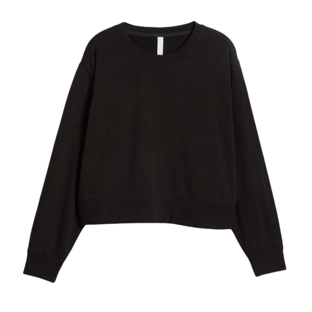 Zella Amazing Lite Cali Crewneck Sweatshirt - Black Size L